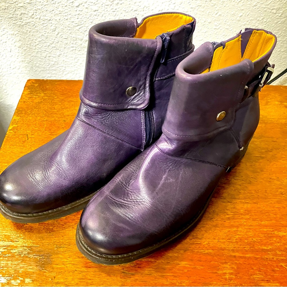 Jafa purple ankle boots size 41 (fits like 40 or size 9)